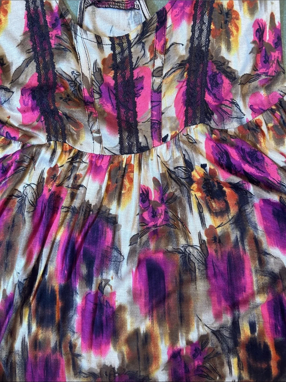Free People Printed Racer Back Tunic